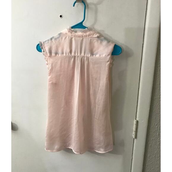 Converse One-Star Pink Ruffled V-Neck Top M Casual Angelcore Preppy Y2K Boho - Picture 4 of 12